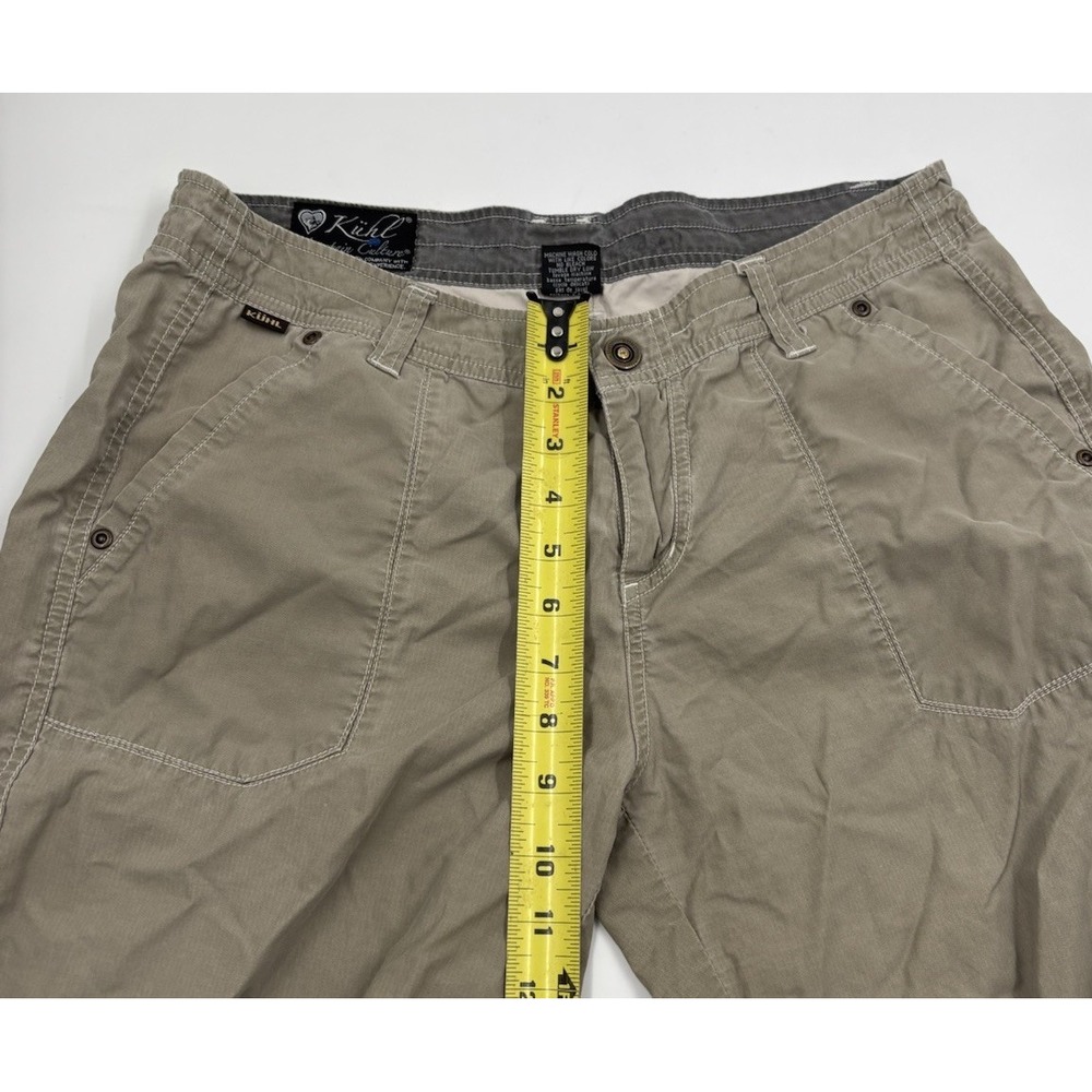 Kuhl Women's 10 Brown Cotton Hiking Straight Cropped Pants - Picture 3 of 6